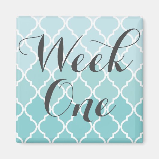 Week één magneet (Voorkant)