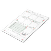 Week in een oogopslag planner notitieblok (Schuin)