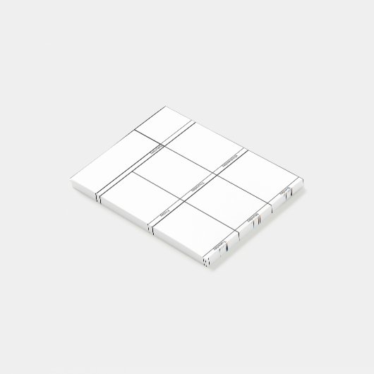 Week in één oogopslag post-it® notes (Schuin)