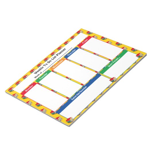 WEEK OM DE PLANNER VAN DE LIJST TE DOEN | Scheur B Notitieblok (Schuin)