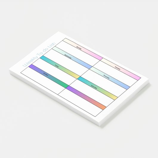 WEEK OM LIJST TE DOEN POST-IT® NOTES (Schuin)