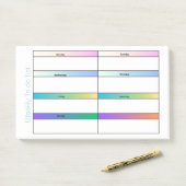 WEEK OM LIJST TE DOEN POST-IT® NOTES (Op bureau)