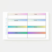 WEEK OM LIJST TE DOEN POST-IT® NOTES (Voorkant)