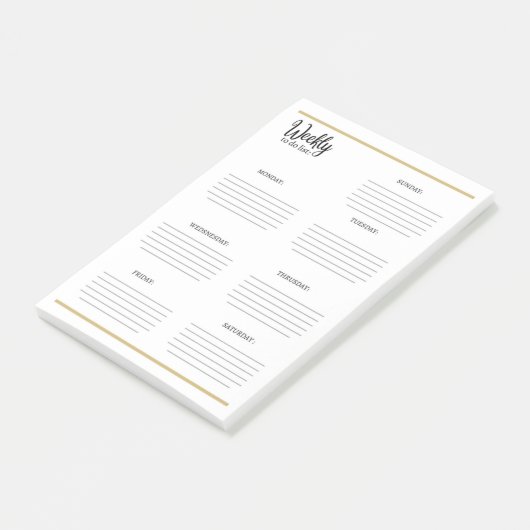 WEEK OM LIJST TE DOEN: POST-IT® NOTES (Schuin)