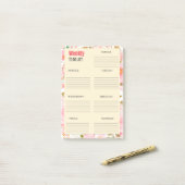 WEEK OM LIJST TE DOEN: POST-IT® NOTES (Op bureau)