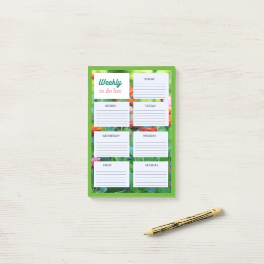 WEEK OM LIJST TE DOEN: POST-IT® NOTES (Op bureau)