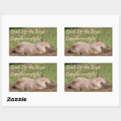 Week op de Stralen, Capybara-stijl! Rechthoekige Sticker (Vel)