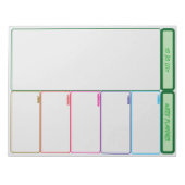 Week planner met to do lijst notitieblok (Voorkant)