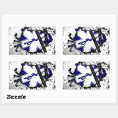 week rechthoekige sticker (Vel)