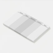 week tot uitvoering na het eerste artikel post-it® notes (Schuin)