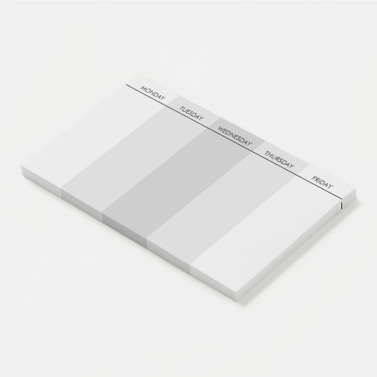  week tot uitvoering na het eerste artikel post-it® notes (Schuin)