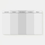  week tot uitvoering na het eerste artikel post-it® notes (Voorkant)