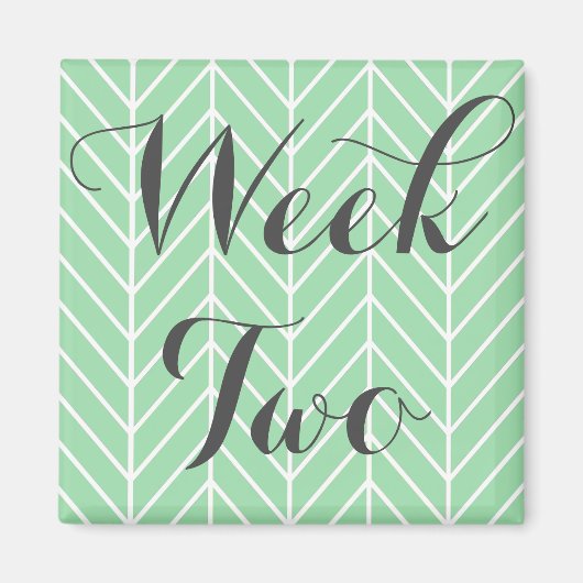 Week twee magneet (Voorkant)