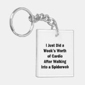 Week van Cardio Sleutelhanger (Voorkant Links)