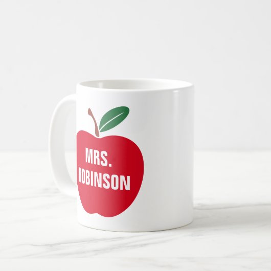 Week van de appreciatie van de leraar (Personalise Koffiemok (Voorkant links)