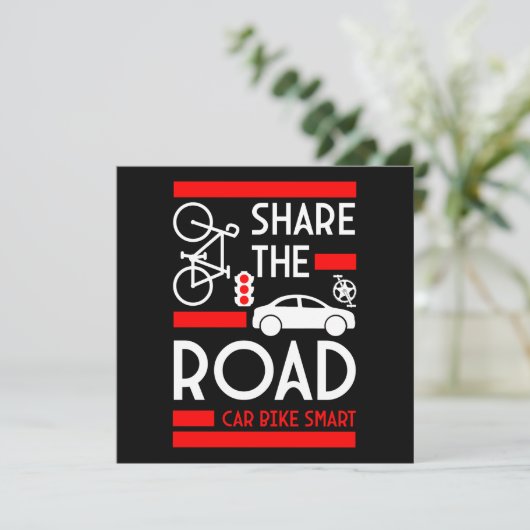 Week van de fietsveiligheid kaart (Staand voorkant)