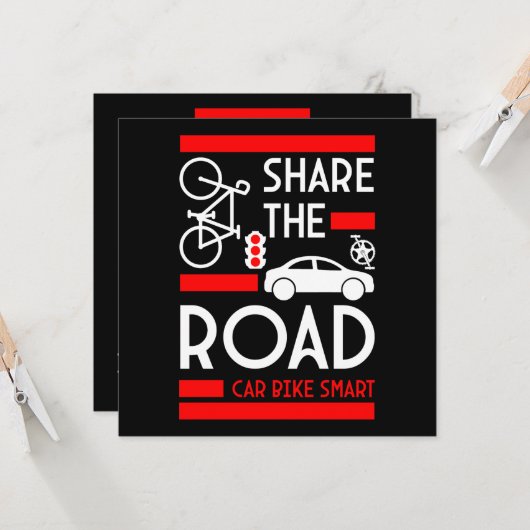 Week van de fietsveiligheid kaart (Voorkant / Achterkant in situ)