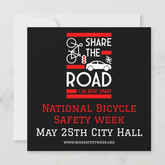 Week van de fietsveiligheid kaart (Achterkant)