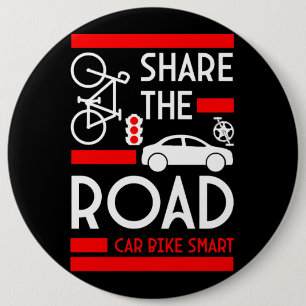 Week van de fietsveiligheid ronde button 6,0 cm