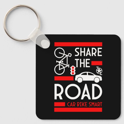 Week van de fietsveiligheid sleutelhanger (Voorkant)