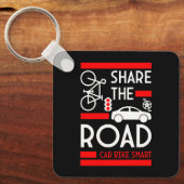 Week van de fietsveiligheid sleutelhanger (Voorkant)