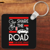 Week van de fietsveiligheid sleutelhanger (Achterkant)