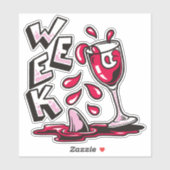 WEEK VAN DE HAAIENDYSFORIE STICKER (Vel)