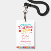 Week van de waardering voor leraren badge (Voorzijde met lanyard)