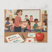 Week van de waardering voor leraren briefkaart (Voorkant)