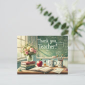 Week van de waardering voor leraren briefkaart (Staand voorkant)