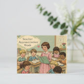 Week van de waardering voor leraren briefkaart (Staand voorkant)