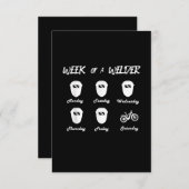 Week van een fiets- en fietswielkast bedankkaart (Voorkant / Achterkant)