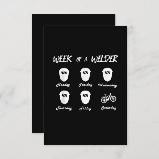 Week van een fiets- en fietswielkast bedankkaart (Voorkant / Achterkant)