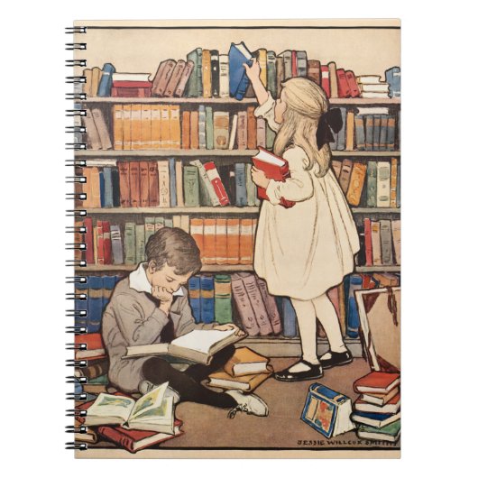 Week van het Oude Kinderboek Bibliotheek Illustrat Notitieboek (Voorkant)