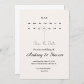 Week van Liefde bruiloft uitnodiging (Voorkant / Achterkant)