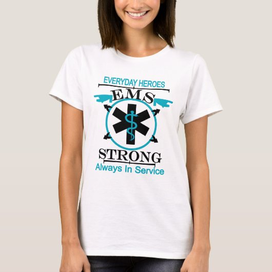 Week van medische noodhulp Eu EMS Worker T-shirt (Voorkant)