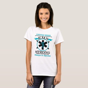 Week van medische noodhulp Eu EMS Worker T-shirt