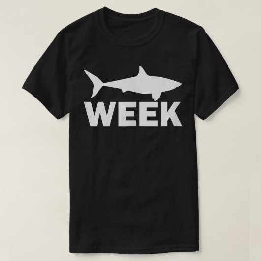 Week van schimmelhaai Grote ontdekkingstijd T-shirt (Design voorkant)