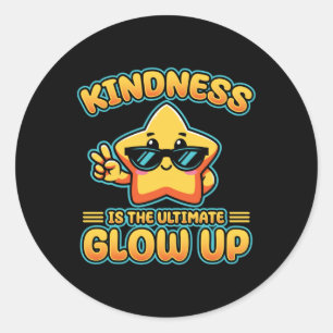 Week van vriendelijkheid tegen pesten Ultimate Glo Ronde Sticker