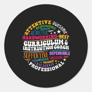 Week van waardering voor curriculum- en instructie ronde sticker