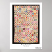 Week voor week Sampler Blokken Poster (Voorkant)