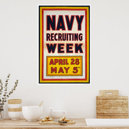 Week werving marine poster (Keuken)