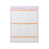 Weekagenda Notitieblok (Linkerzijde)