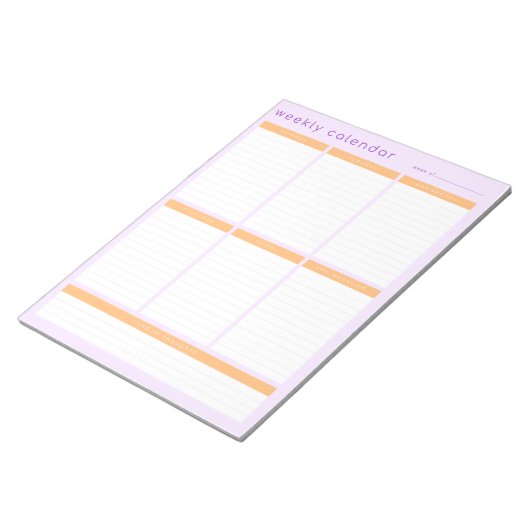 Weekagenda Notitieblok (Schuin)