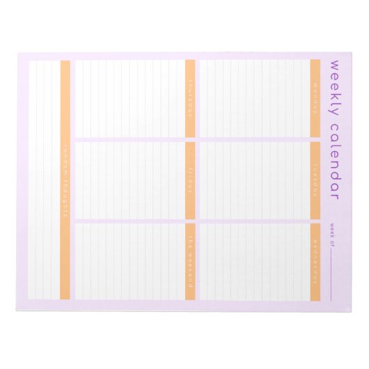 Weekagenda Notitieblok (Voorkant)