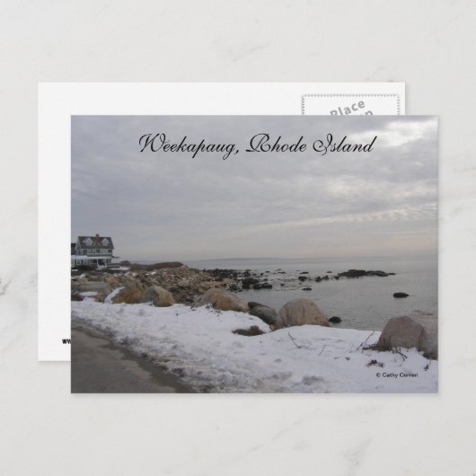 Weekapaug, Rhode Island Briefkaart (Voorkant / Achterkant)