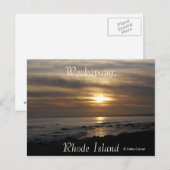 Weekapaug Rhode Island Briefkaart (Voorkant / Achterkant)