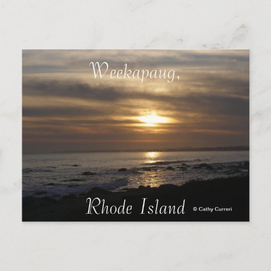 Weekapaug Rhode Island Briefkaart (Voorkant)