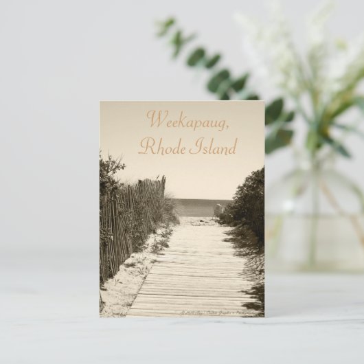 Weekapaug Rhode Island Briefkaart (Staand voorkant)