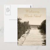 Weekapaug Rhode Island Briefkaart (Voorkant / Achterkant)